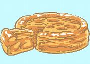 Illustrated apple pie